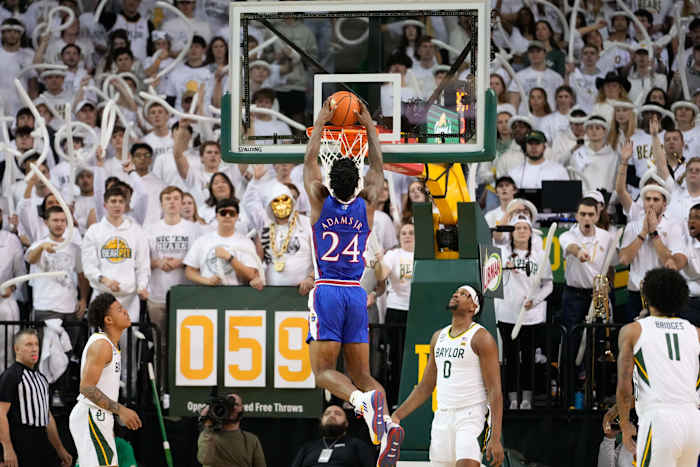 Kansas forward K.J. Adamas Jr.